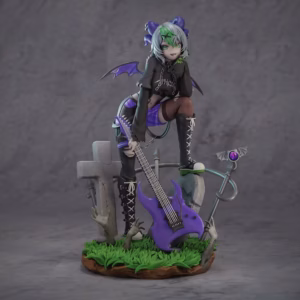 Guitar in a graveyard